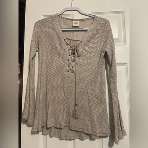 Knox rose - Small - long sleeve boho shirt